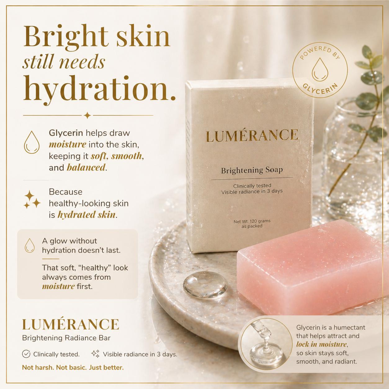 Lumérance hydration and radiance creative