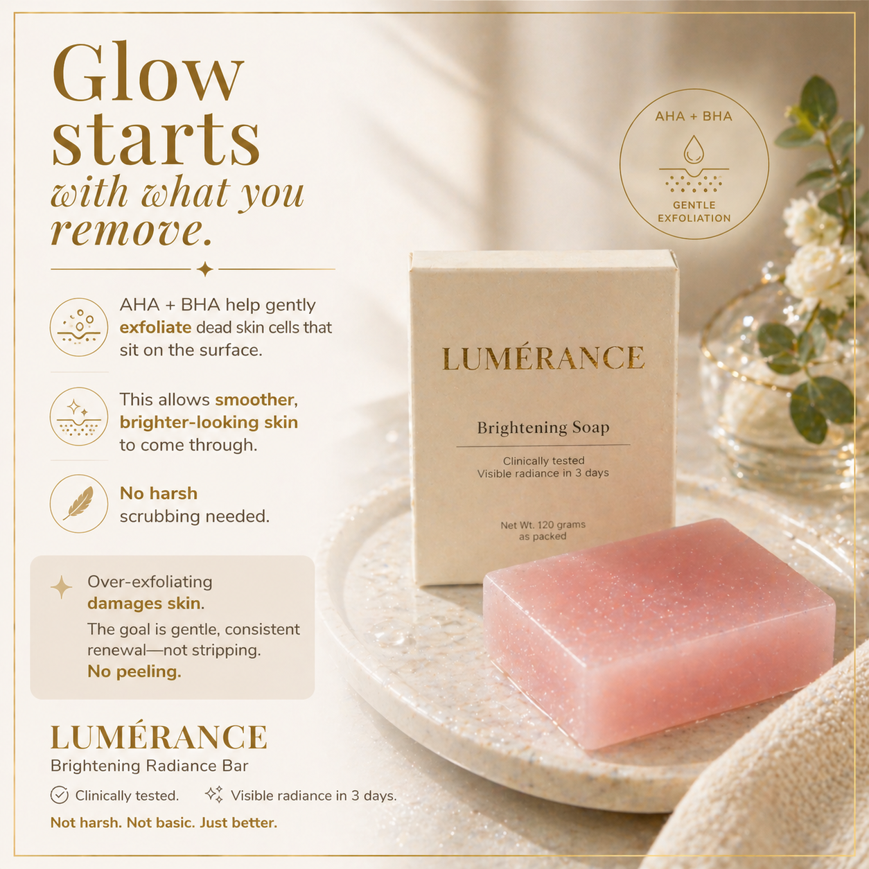 Lumérance gentle exfoliation creative